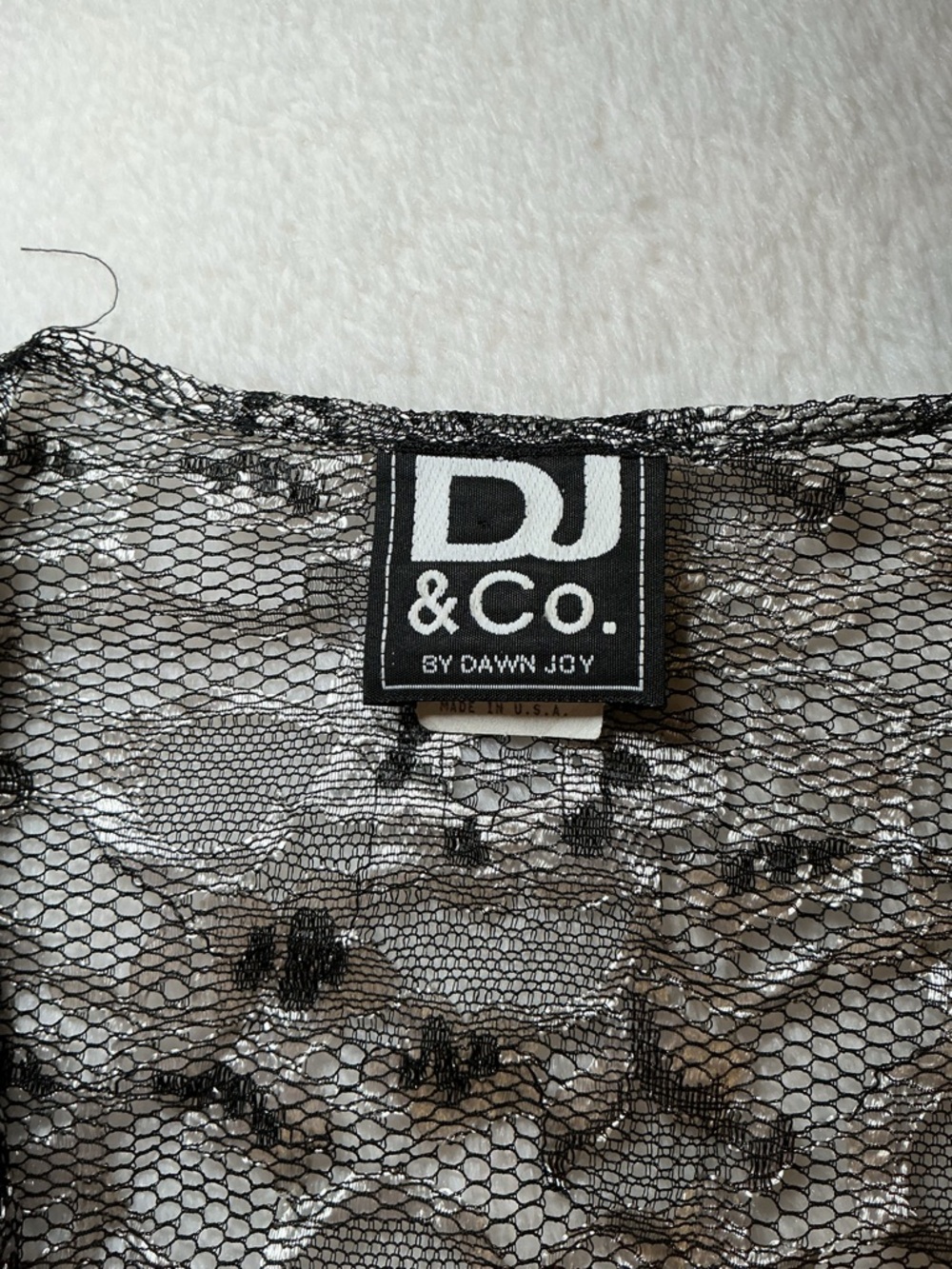 Silver Lace Cropped Bolero Shrug - Picture 5 of 10